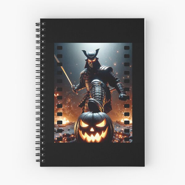 Item preview, Dark Samurai Holding Pumpkin Under Arm Halloween Art designed and sold by Hungry-Murphy.
