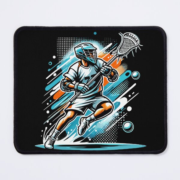Item preview, Bold Lacrosse Action Art with Vibrant Colors designed and sold by ThreadQuirk.