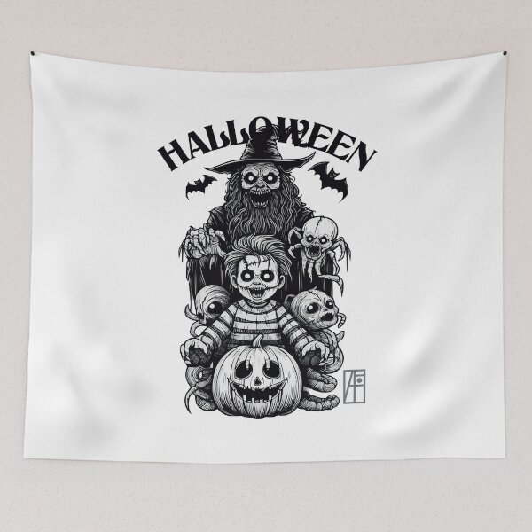 Item preview, HALLOWEEN - CREEPY - Happy Halloween - 2 designed and sold by ArtProjectShop.