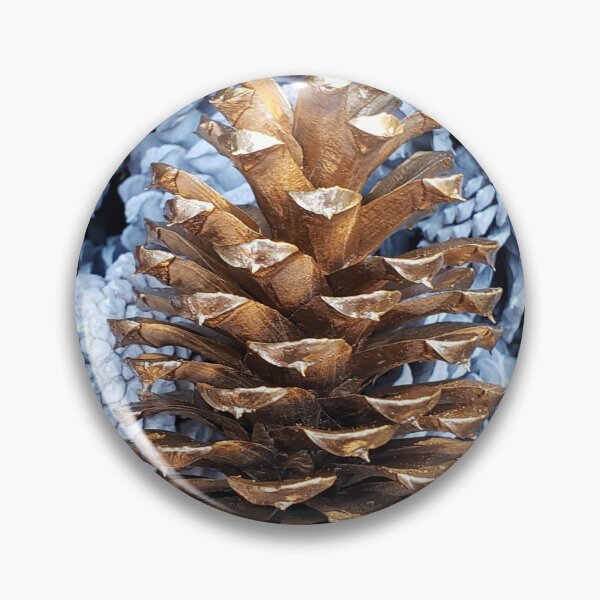 Item preview, Gold pinecone on white designed and sold by Cottageshop.