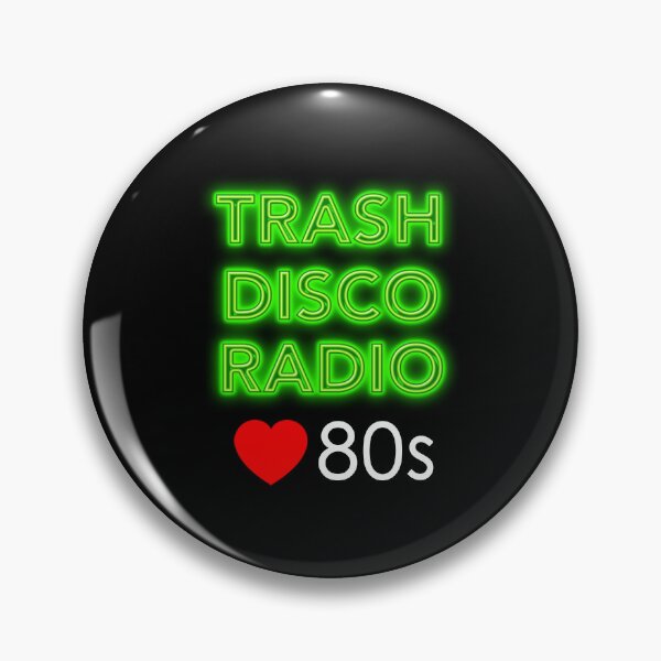 Item preview, Trash Disco Radio Loves 80s Phone Case Design (Black) designed and sold by FascinatingDesigns.