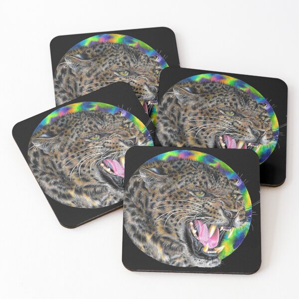 Item preview, Beautiful Angry Leopard designed and sold by CozyRainRabbit.