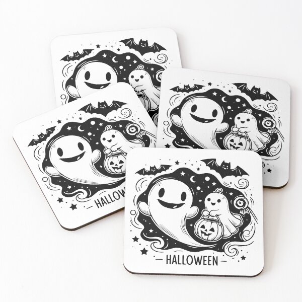 Item preview, Joyful Halloween Cute Ghost designed and sold by Thai Vibe Studio.