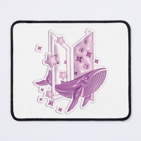 Item preview, Light Purple BTS Icon 52-herts Whale - Star and Space designed and sold by CrownMaru.