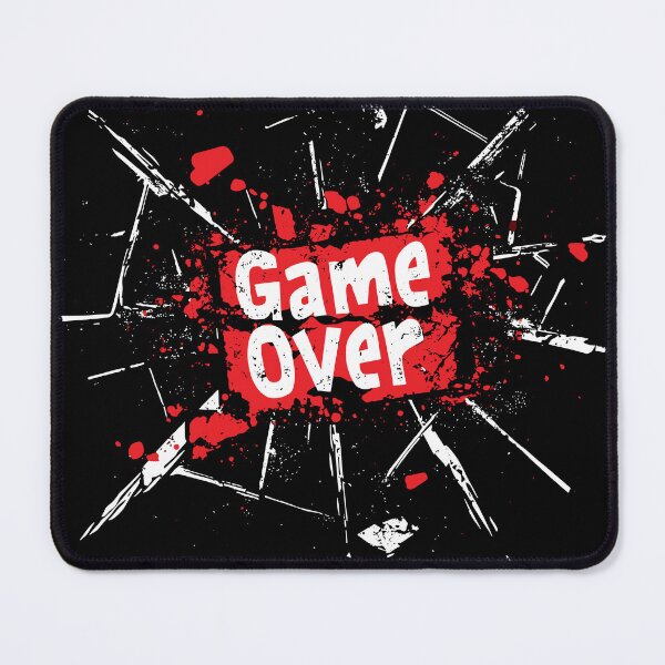 Item preview, Game Over Shattered Screen Grunge Style Gaming Design designed and sold by ThreadQuirk.
