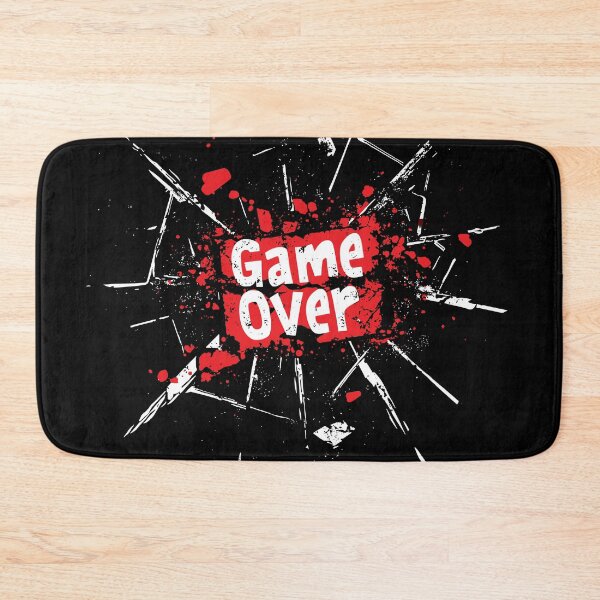Item preview, Game Over Shattered Screen Grunge Style Gaming Design designed and sold by ThreadQuirk.