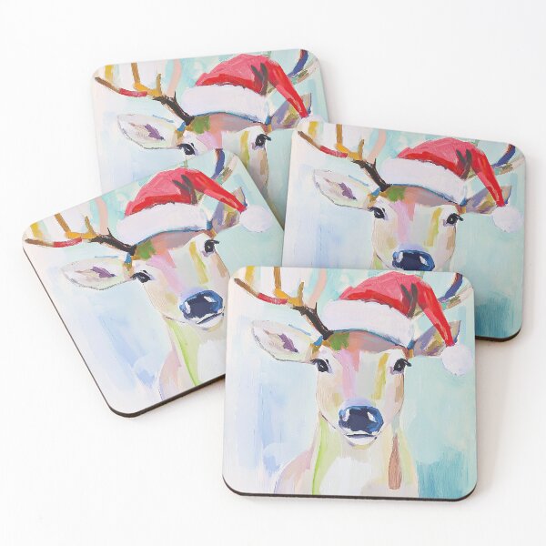 Item preview, Deer Christmas Santa Claus Holidays X-Mas Christmas Present Merry Christmash designed and sold by ArtHouseNiklas.