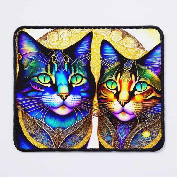 Item preview, Two happy cats  designed and sold by m-y-A-I-A-R-T-.