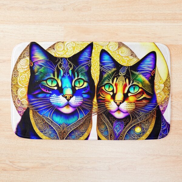 Item preview, Two happy cats  designed and sold by M-Y-A-R-T-.