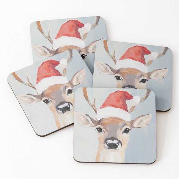Item preview, Deer Christmas Santa Claus Holidays X-Mas Christmas Present Merry Christmas designed and sold by ArtHouseNiklas.