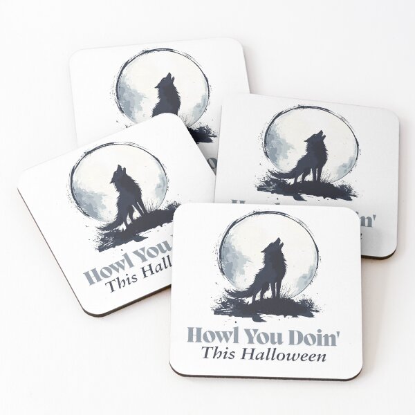 Item preview, Halloween Wolf - Full Moon Vibes designed and sold by Queen of Whimsy.