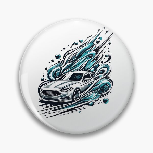 Artikelvorschau, Moderner Sportwagen in dynamischer Wirbelkunst entworfen und verkauft von ThreadQuirk.