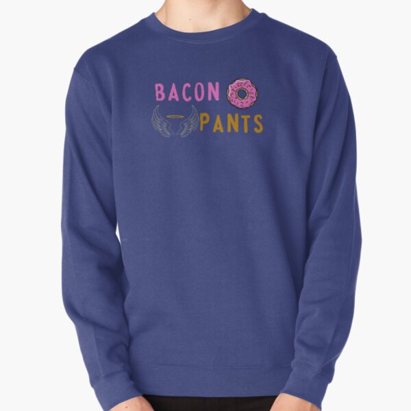 Bacon Doughnut and Angel Pants Pullover Sweatshirt