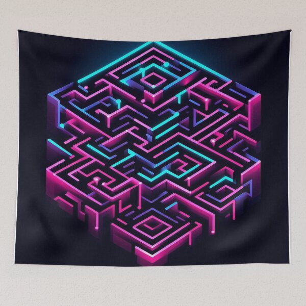 Item preview, Neon Labyrinth designed and sold by TeslaSt0re.