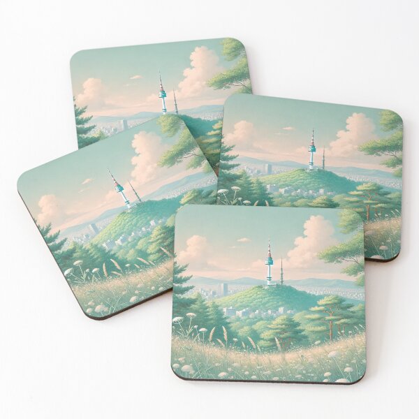 Item preview, N Seoul Tower Illustration designed and sold by unrealartwork.