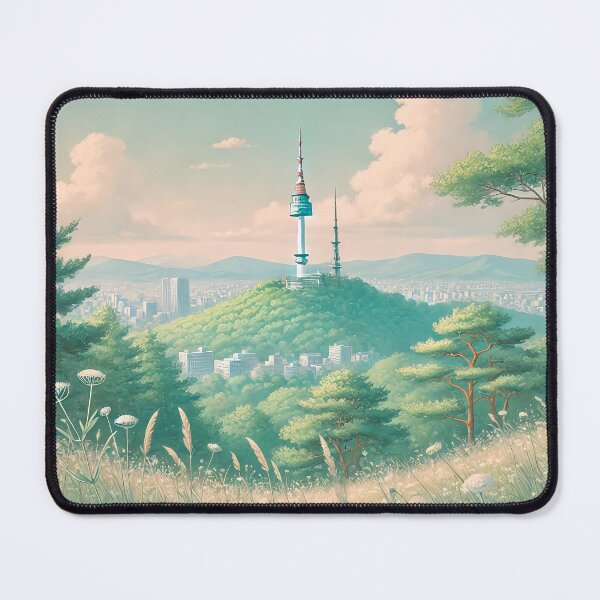 Item preview, N Seoul Tower Illustration designed and sold by unrealartwork.
