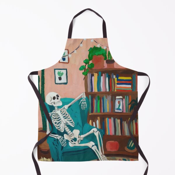 Item preview, A laid-back skeleton dude is chilling in a chair. designed and sold by SaraSumi.