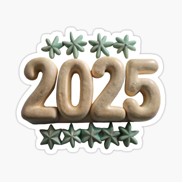 Item preview, 2025 Happy New Year Sticker designed and sold by TroveVault.