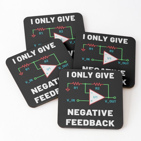 Item preview, Negative feedback Funny electronics engineering  designed and sold by Zagach Letters.
