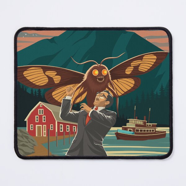 Item preview, Mothman Cryptid Travel Monster Poster Art designed and sold by Stadify.