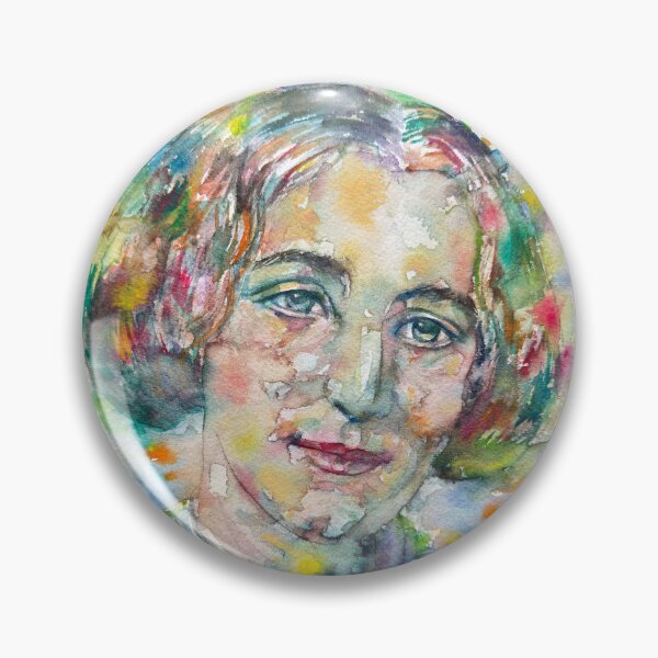 Item preview, GEORGE ELIOT watercolor portrait designed and sold by lautir.