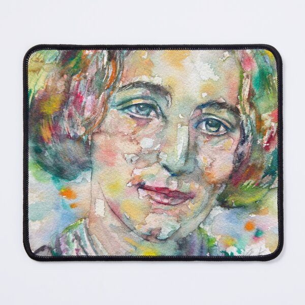 Item preview, GEORGE ELIOT watercolor portrait designed and sold by lautir.