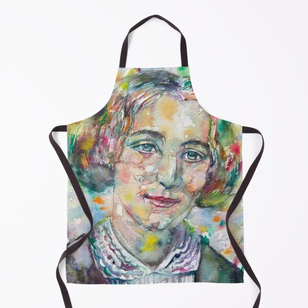 Item preview, GEORGE ELIOT watercolor portrait designed and sold by lautir.