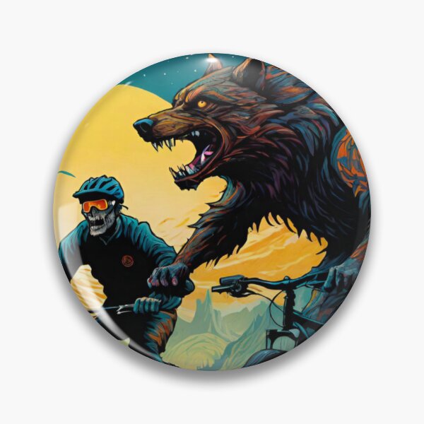 Item preview, Werewolf MTB Ride: Spooky Trails Await designed and sold by GrizzlyCollective.