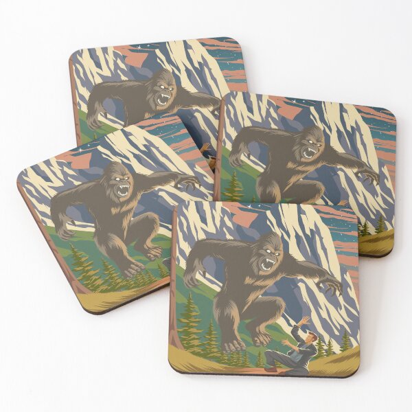 Item preview, Bigfoot Cryptid Vintage Travel Poster designed and sold by Stadify.