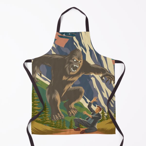 Item preview, Bigfoot Cryptid Vintage Travel Poster designed and sold by Stadify.