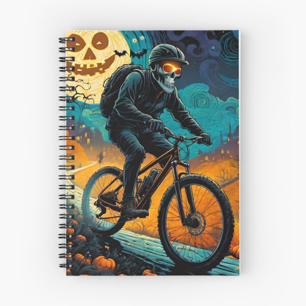 Item preview, Halloween Night MTB Shred: Spooky Trails designed and sold by GrizzlyCollective.