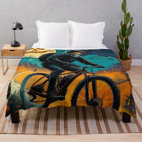 Item preview, Halloween Night MTB Shred: Spooky Trails designed and sold by GrizzlyCollective.