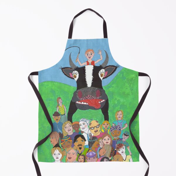 Item preview, Herd instinct - drawing with human herd, cow and cowboy designed and sold by Tusnelde.