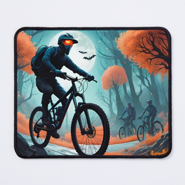 Item preview, MTB Shredding Under the Halloween Moon designed and sold by GrizzlyCollective.