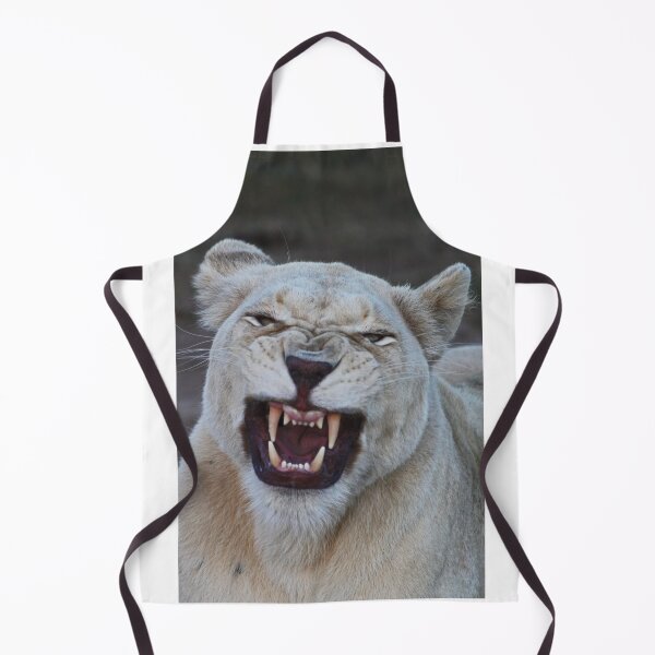 Item preview, angry white lioness designed and sold by ChalfontArt.