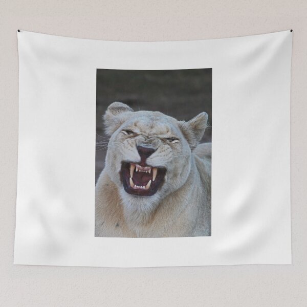 Item preview, angry white lioness  designed and sold by ChalfontArt.