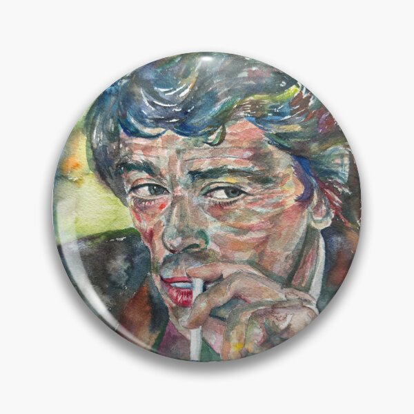 Item preview, JACQUES BREL watercolor portrait .3 designed and sold by lautir.
