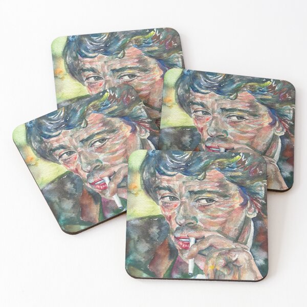 Item preview, JACQUES BREL watercolor portrait .3 designed and sold by lautir.