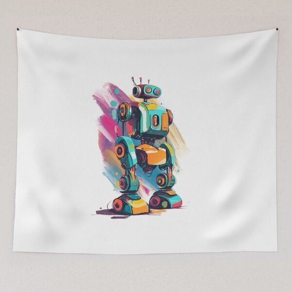 Item preview,  Robot Humanoid  Futuristic Android Peaceful  Beautiful Colors designed and sold by KolorellaS.