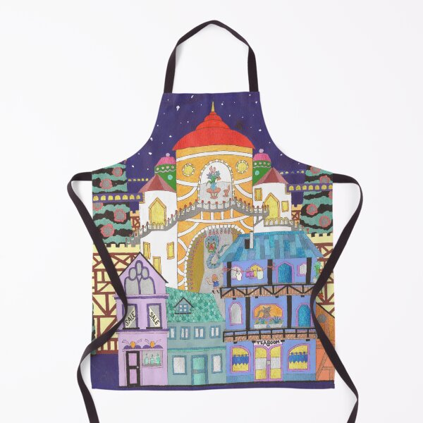 Item preview, Heavenly City - Drawing with Old Town and Castle designed and sold by Tusnelde.