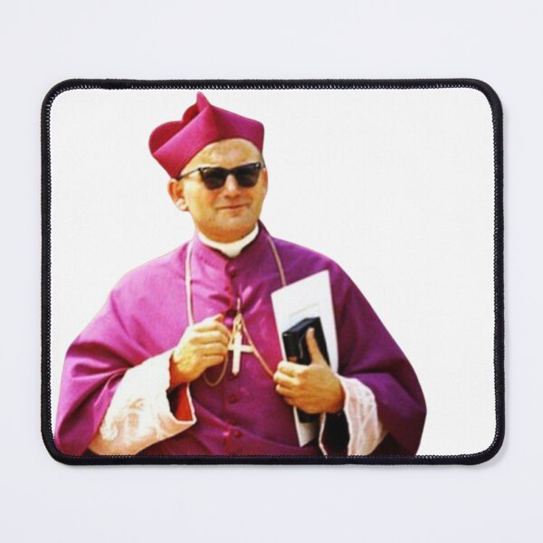Item preview, Cardinal St. John Paul II Lolek in red with shades sun glases designed and sold by Dominika Farkašová.