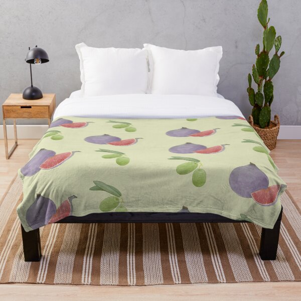 Item preview, Fig and Olive Mediterranean Pattern  designed and sold by Cucurbitavanda.