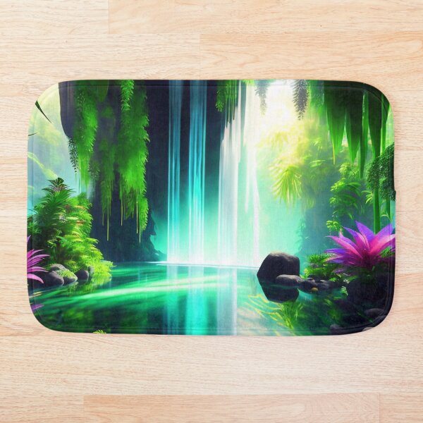 Item preview, Beautiful waterfall in the jungle designed and sold by m-y-A-I-A-R-T-.