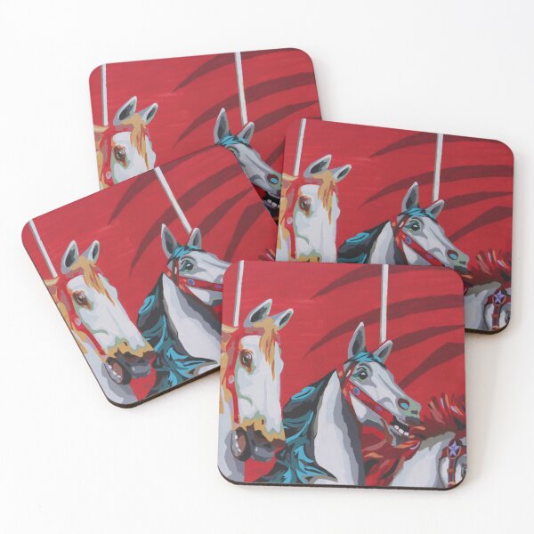 Item preview, Carousel Horses Street Art designed and sold by eddiebarronshop.