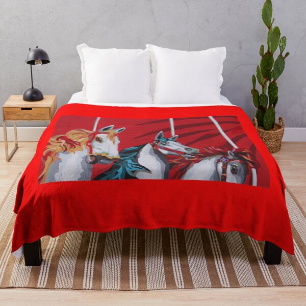 Item preview, Carousel Horses Street Art designed and sold by eddiebarronshop.