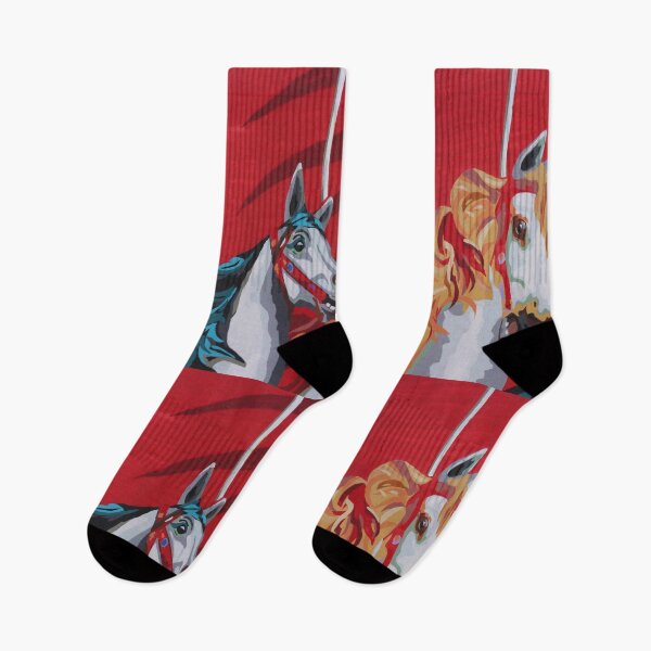 Item preview, Carousel Horses Street Art designed and sold by eddiebarronshop.
