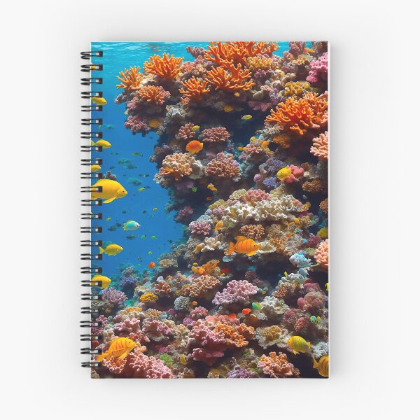 Item preview, Colorful coral reef with colorful fish designed and sold by m-y-A-I-A-R-T-.