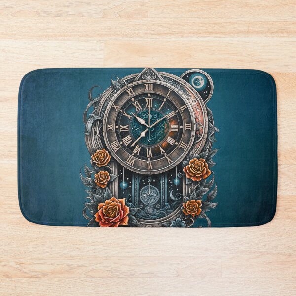 Item preview, Ornate Clock with Roses. designed and sold by nicky2342.