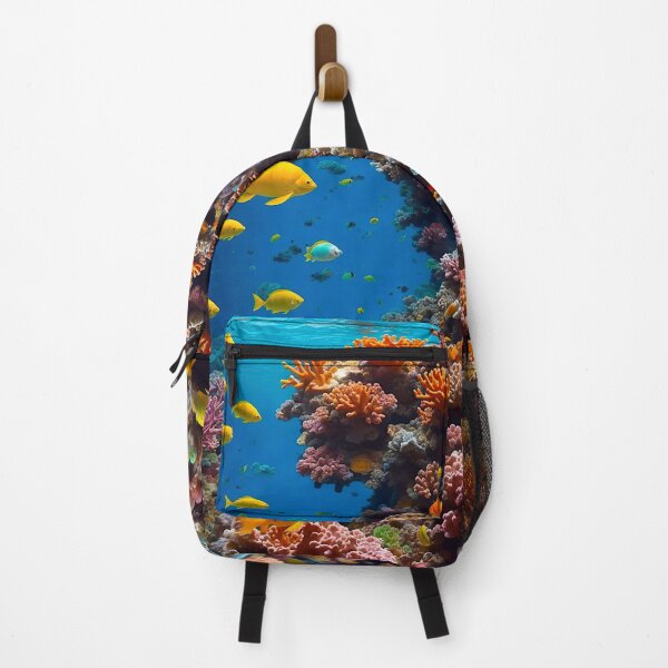 Item preview, Colorful coral reef with colorful fish designed and sold by M-Y-A-R-T-.