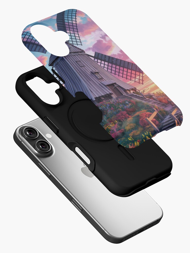 Thumbnail 2 of 4, iPhone Case, Windmill At Sunset designed and sold by Patricks-Art.